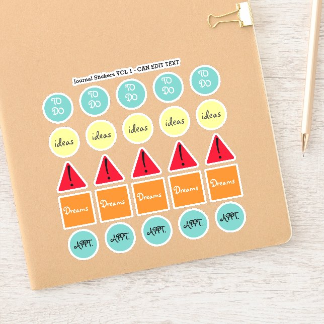 Recurring Event Journal Planner Diary CUSTOM TEXT Sticker (Notebook)