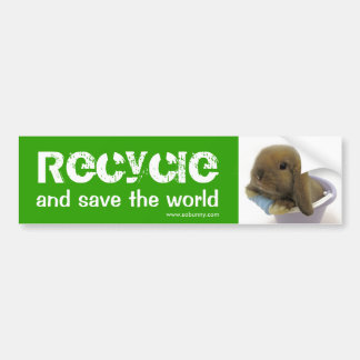 Recycle And Save The World - Bumper Sticker