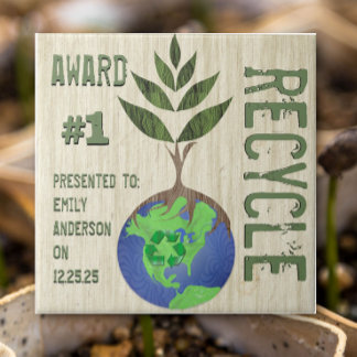 Recycle Award For Conservationists Forestry Majors Tile