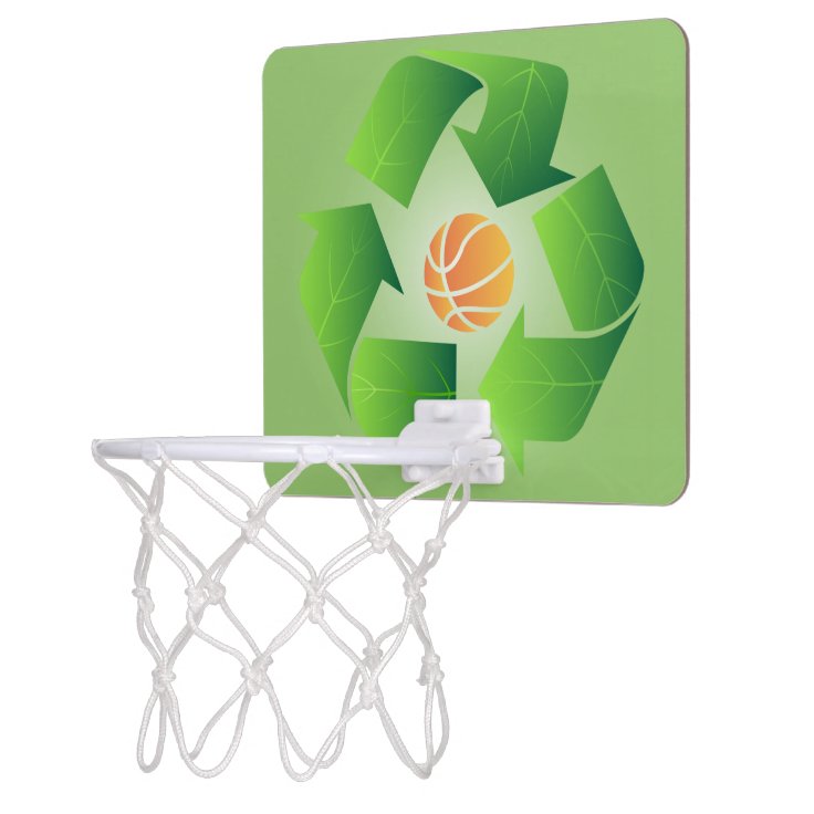 Recycle Basketball 3 Mini Basketball Hoop Zazzle