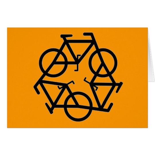 Recycle Bicycle Logo Symbol Card