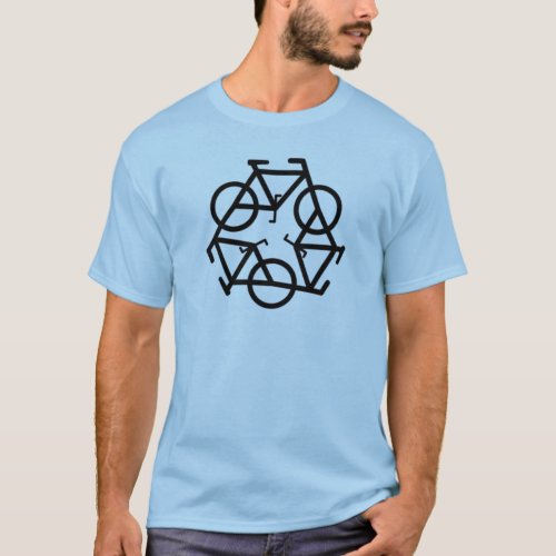 Recycle Bicycle Logo Symbol T_Shirt