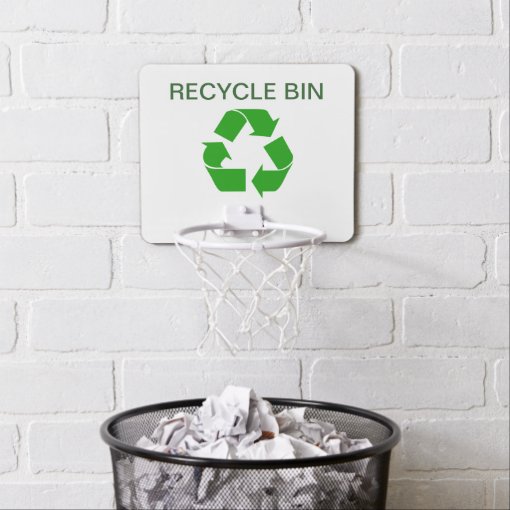 Recycle Bin Basketball Hoop Zazzle