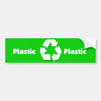 Recycle bin labels for plastic & recycle symbol.