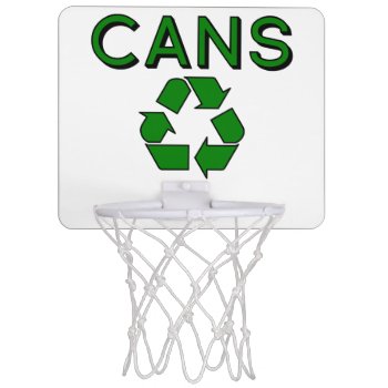 Recycle Bin Sign | Mini Basketball Hoop by Ladiebug at Zazzle