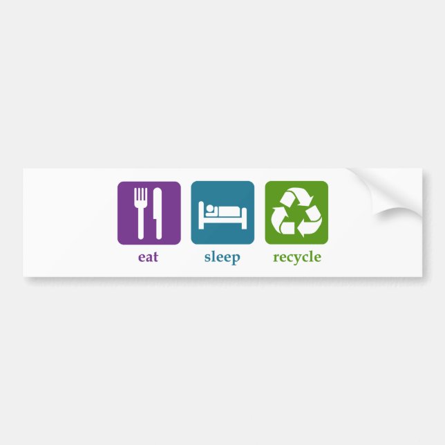 Recycle Bumper Sticker (Front)