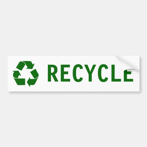 recycle bumper sticker