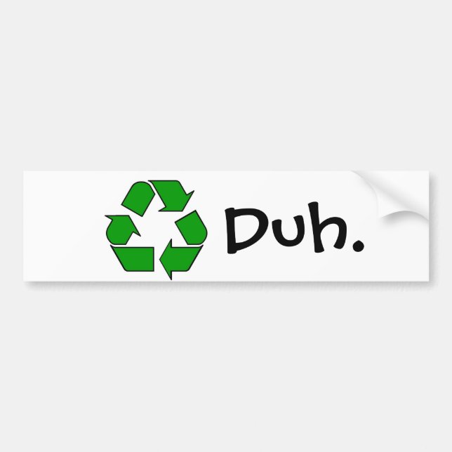 recycle bumper sticker (Front)
