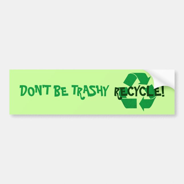 Recycle Bumper Sticker (Front)