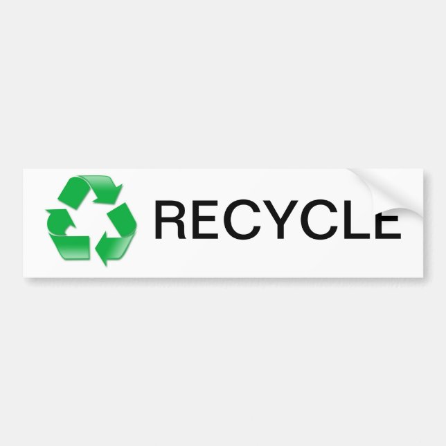 Recycle Bumpersticker Bumper Sticker (Front)