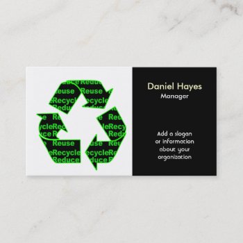 Recycle  Business Cards by MG_BusinessCards at Zazzle