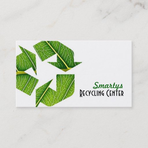 Customizable Recycle business cards
