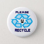 Recycle Button at Zazzle