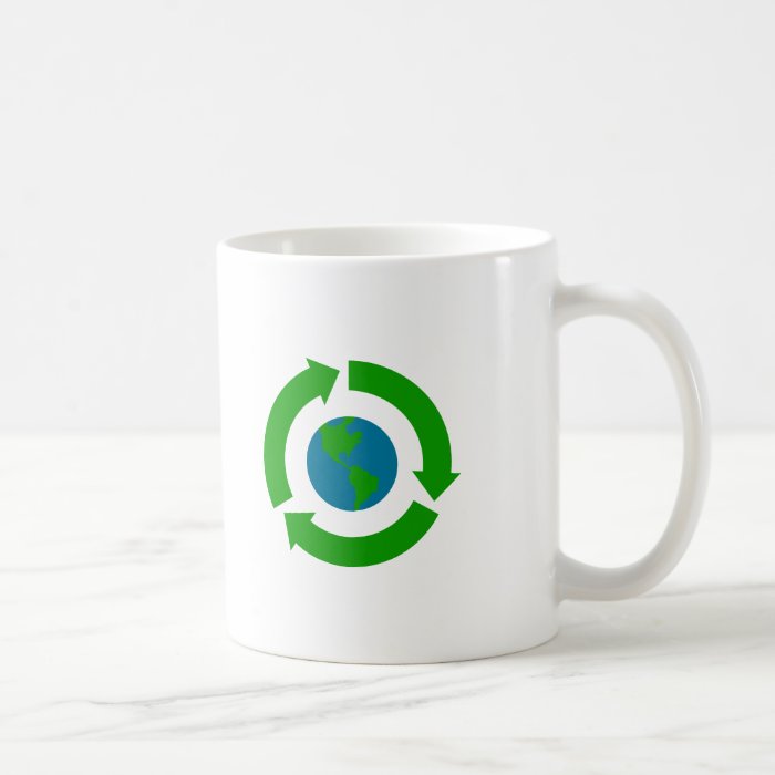 Recycle Earth Logo Design Coffee Mug