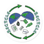 Recycle Earth stickers