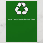 Recycle Flyer at Zazzle