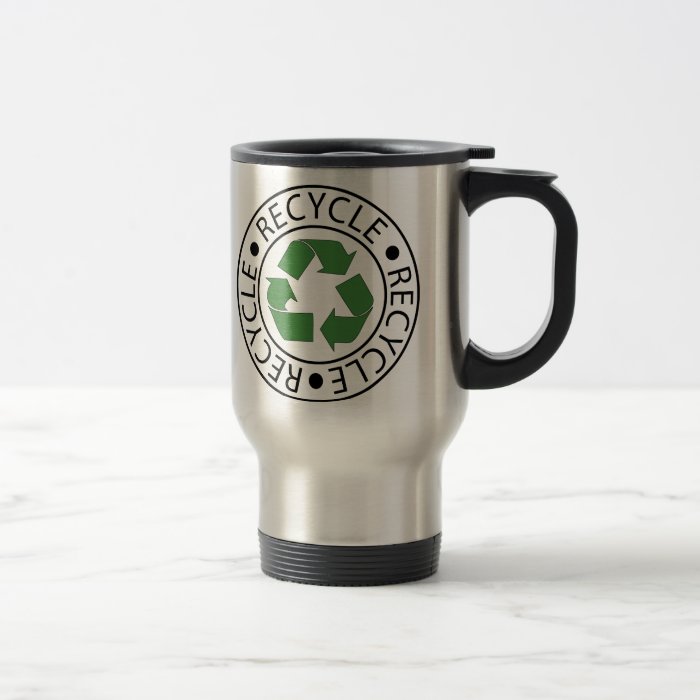 Recycle Green Center Logo Coffee Mugs