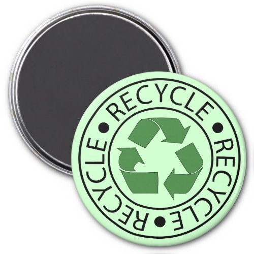 Recycle Green Ceter Logo Magnet