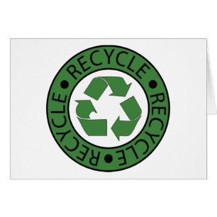 Recycle Green Logo BK Letters Cards