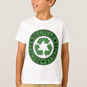 Recycle Green Logo BK Letters T-Shirt