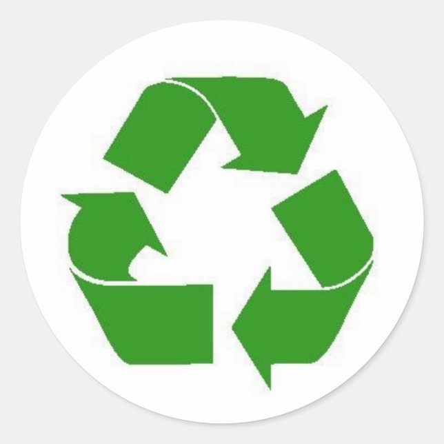 recycle green sticker (Front)