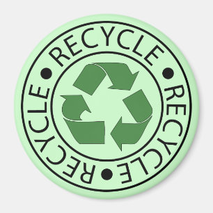 Recycle Green Symbol Go Green Earth Day Eco Magnet