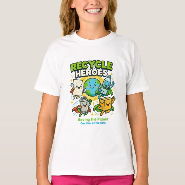 Recycle Heroes – America Recycles Day Shirt (Front)