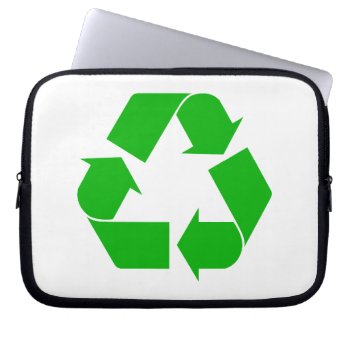 Recycle Laptop Sleeve by coolgiftshop at Zazzle