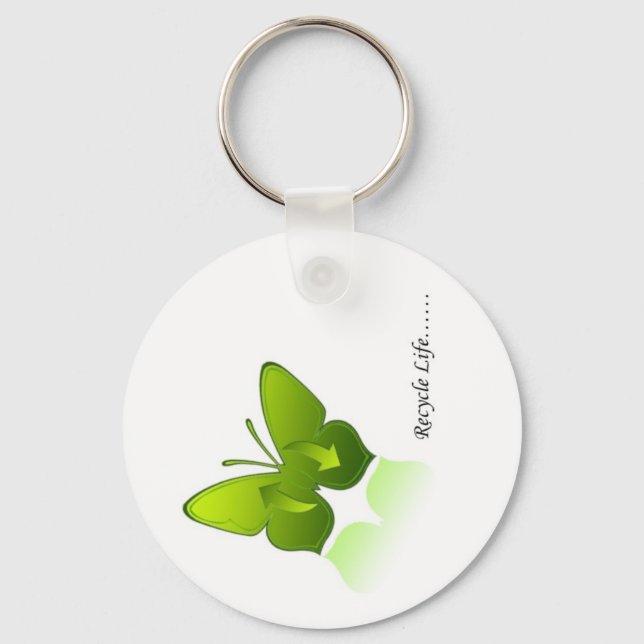 Recycle Life! Keychain (Front)