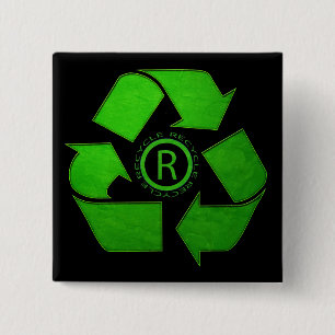 Recycle Logo by Shirley Taylor Button