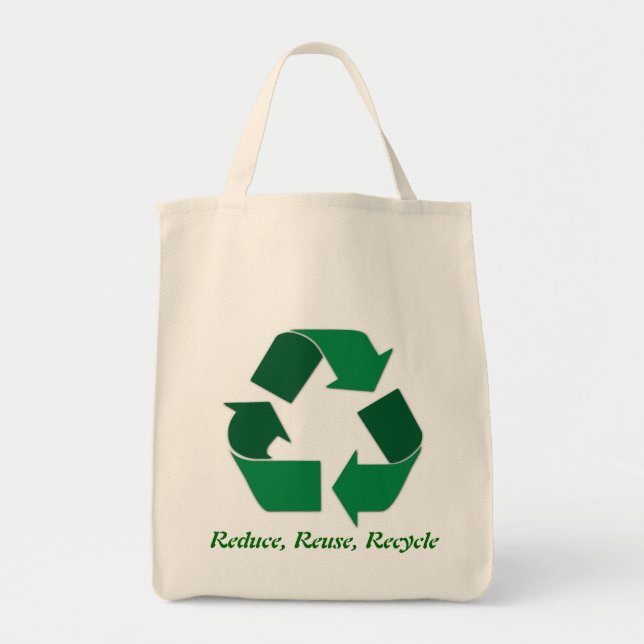 Recycle Logo Canvas tote bag (Front)