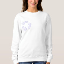 Recycle Logo Women's Hoodie - Eco-Friendly Pullove