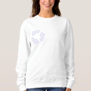 Recycle Logo Women's Hoodie - Eco-Friendly Pullove