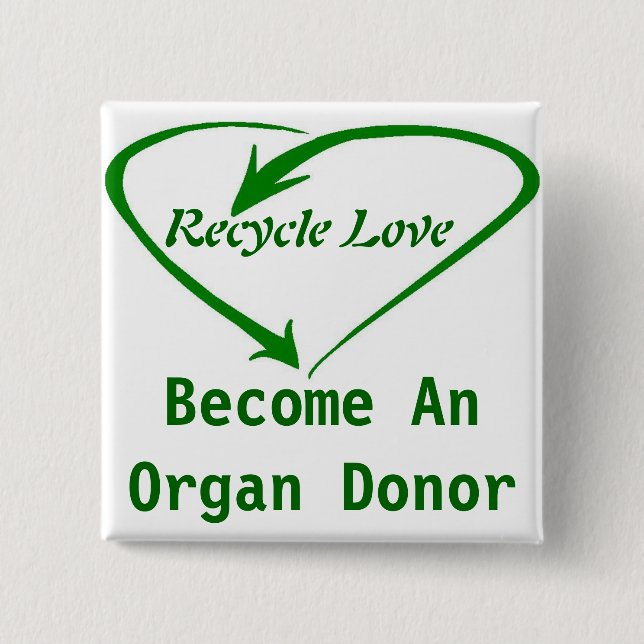 Recycle Love Button (Front)