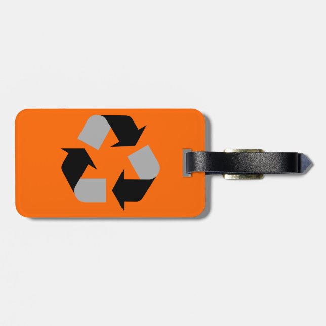 Recycle Luggage Tag (Back Horizontal)