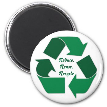 Recycle Magnet by Lilleaf at Zazzle