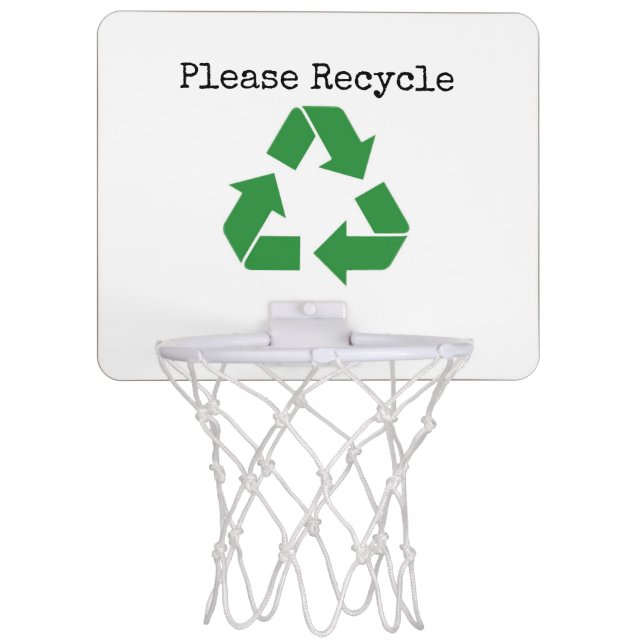 Recycle Mini Basketball Hoop (Front)