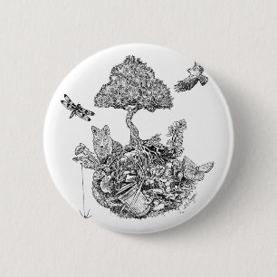 Recycle Pinback Button