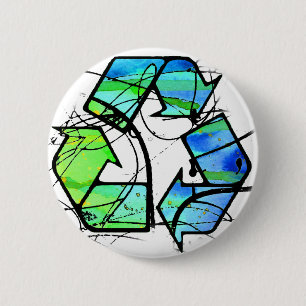 Recycle Pinback Button