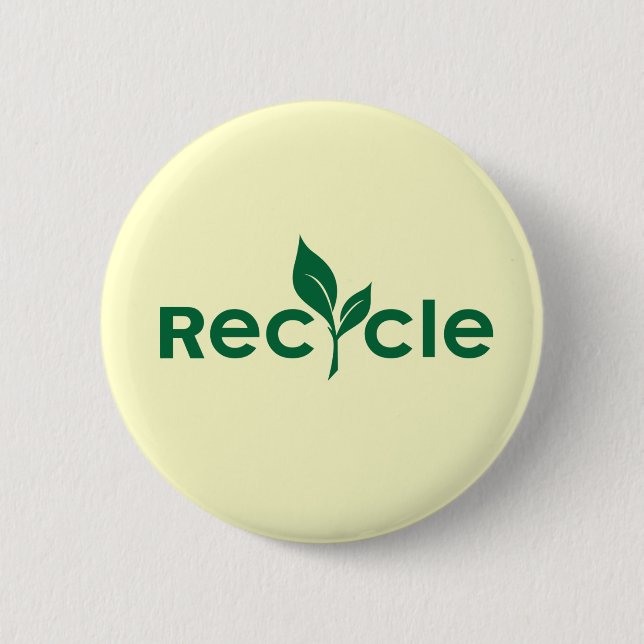 Recycle Pinback Button (Front)