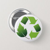 Recycle Pinback Button (Front & Back)