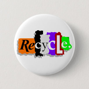 Recycle Pinback Button