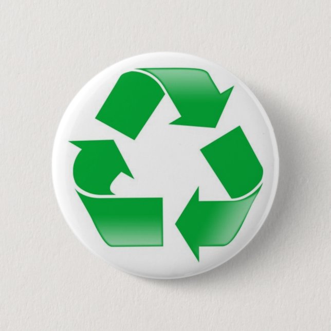 Recycle Pinback Button (Front)