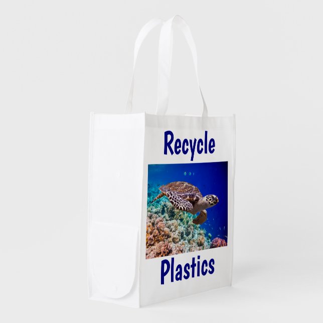Recycle Plastics Grocery Bag (Front Side)