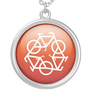 recycle red necklace