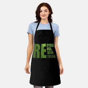 Recycle reduce reuse renew rethink apron