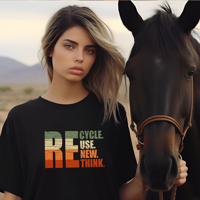 Recycle reduce reuse renew rethink T-Shirt (Creator Uploaded)