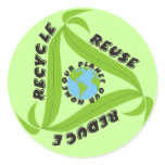 Recycle, Reuse, Reduce Stickers