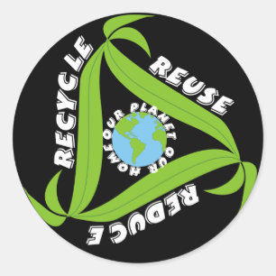 Recycle, Reuse, Reduce Stickers