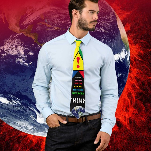 ! Recycle, ReUse, ReFuse, Rethink & Education Tie (Creator Uploaded)